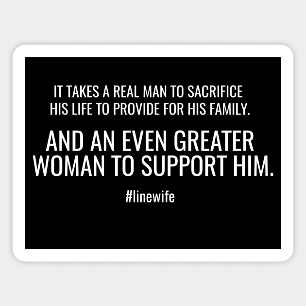 Supportive Linewife (Lineman's Wife) Magnet by LineXpressions